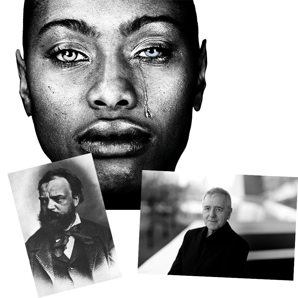 Bildmaterial zu Stabat Mater mit Abbildungen von dem CD-Covermotiva, Howard Arman und Antonín Dvořák