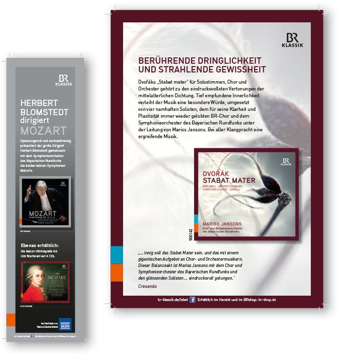 Anzeigen CD-Veröffentlichungen für den Bayerischen Rundfunk
