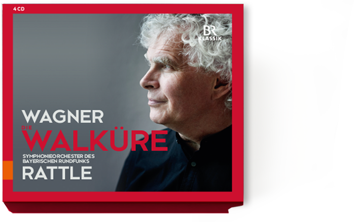 CD-Covergestaltung – die Walküre von Richard Wagner für den Bayerischer Rundfunk mit dem Dirigenten Sir Simon Rattle und dem Symphonieorchester des Bayerischer Rundfunks