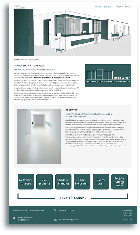 Inhaltsbild TYPO3 Webseite MAM Inhaltsbild TYPO3 Webseite MAM