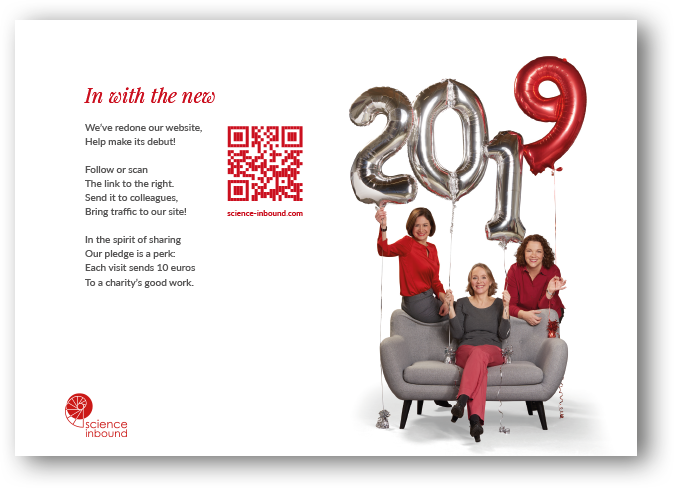Infopostkarte mit QR–Code: Neue Webseite ist online Infopostkarte mit QR–Code: Neue Webseite ist online