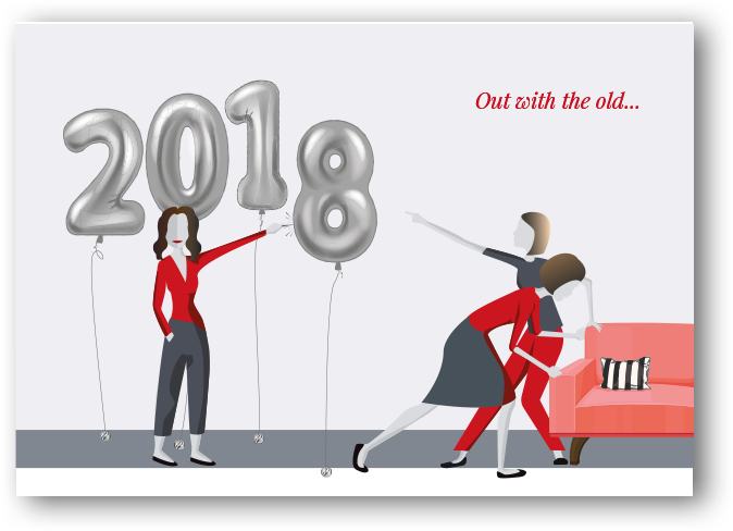 Illustration: Happy New Year 2018 Illustration: Happy New Year 2018
