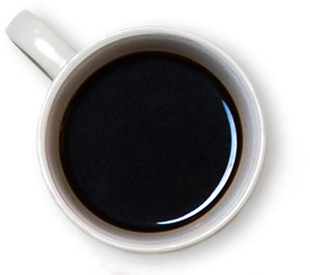 Foto weiße Kaffeetasse von oben Foto weiße Kaffeetasse von oben