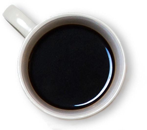 Foto weiße Kaffeetasse von oben Foto weiße Kaffeetasse von oben