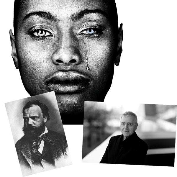 Bildmaterial zu Stabat Mater mit Abbildungen von dem CD-Covermotiva, Howard Arman und Antonín Dvořák