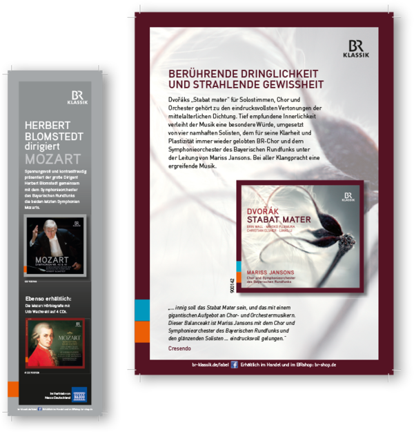 Anzeigen CD-Veröffentlichungen für den Bayerischen Rundfunk