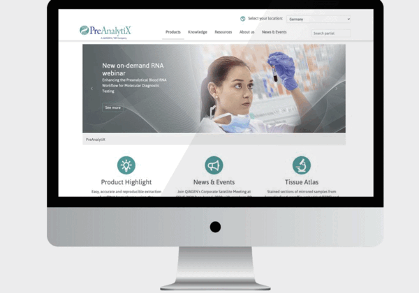 Screenshot TYPO3 Website PreAnalytiX Screenshot TYPO3 Website PreAnalytiX