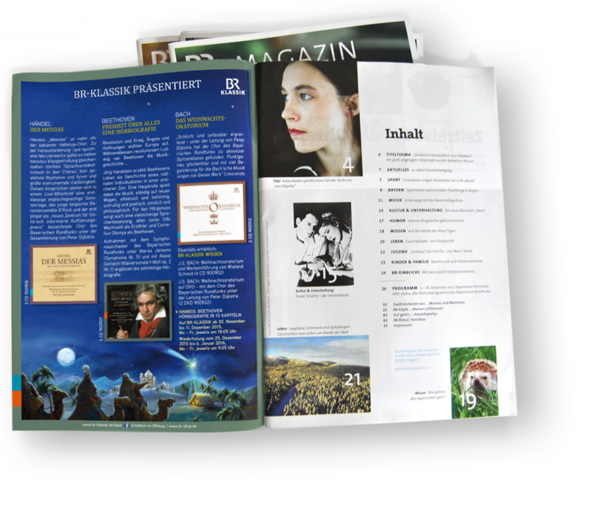 Anzeigen CD-Veröffentlichungen für den Bayerischen Rundfunk