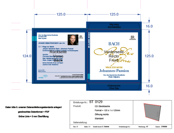Gestaltung der CD-Box Soli deo gloria von Johann Sebastian Bach für das Klassik-Label vom Bayerischen Rundfunk