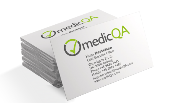 Geschäftsausstattung Visitenkarte medicQA Geschäftsausstattung Visitenkarte medicQA