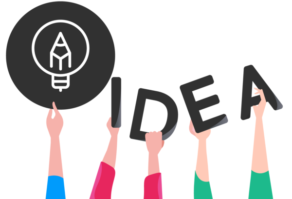 Illustration zum Thema Idee