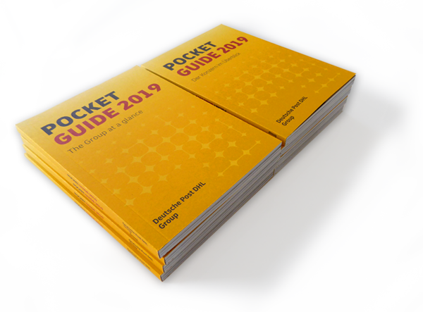 Pocket-Guide das Cover ist ebenfalls analog zum Nachhaltigkeitsbericht gestaltet worden