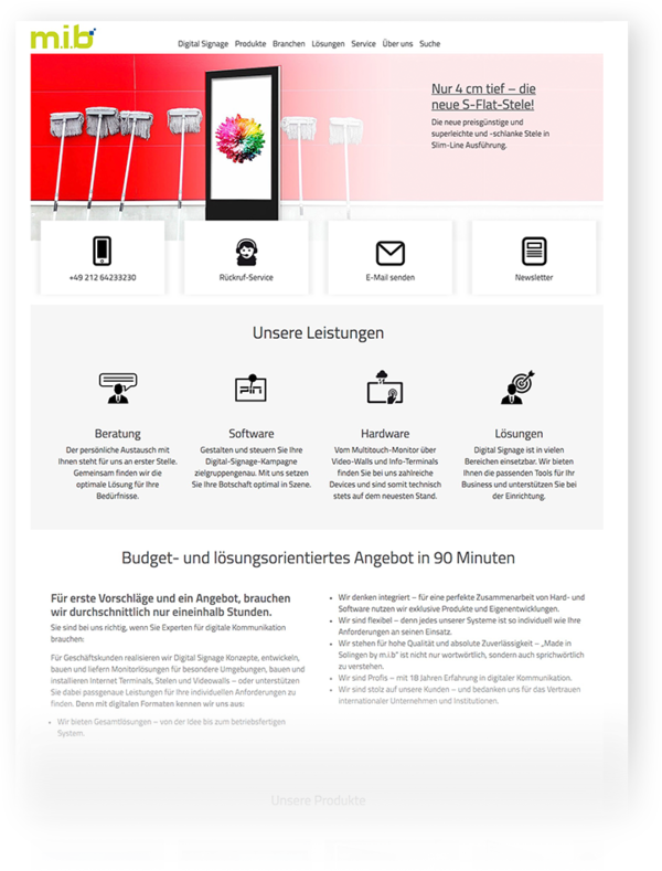 Inhaltsbild Projekt TYPO3 m.i.b. Inhaltsbild Projekt TYPO3 m.i.b.